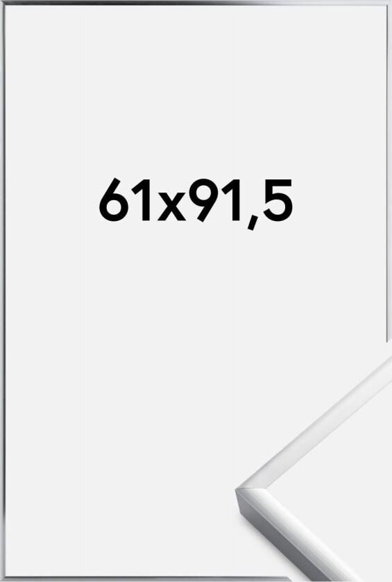 Ramme Poster Aluminum Akrylglass Silver 61x91,5 Cm