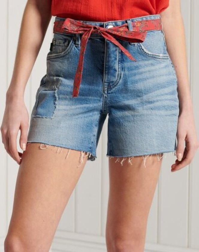 Smale Vintage-shorts med mellomhøyt liv