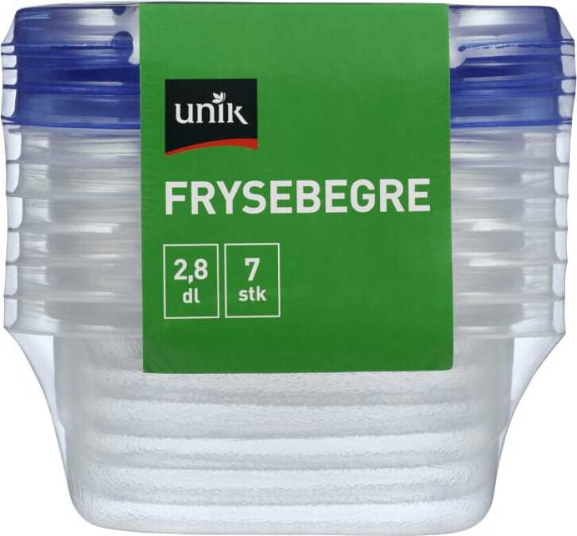 Frysebeger 2,8dl 7stk