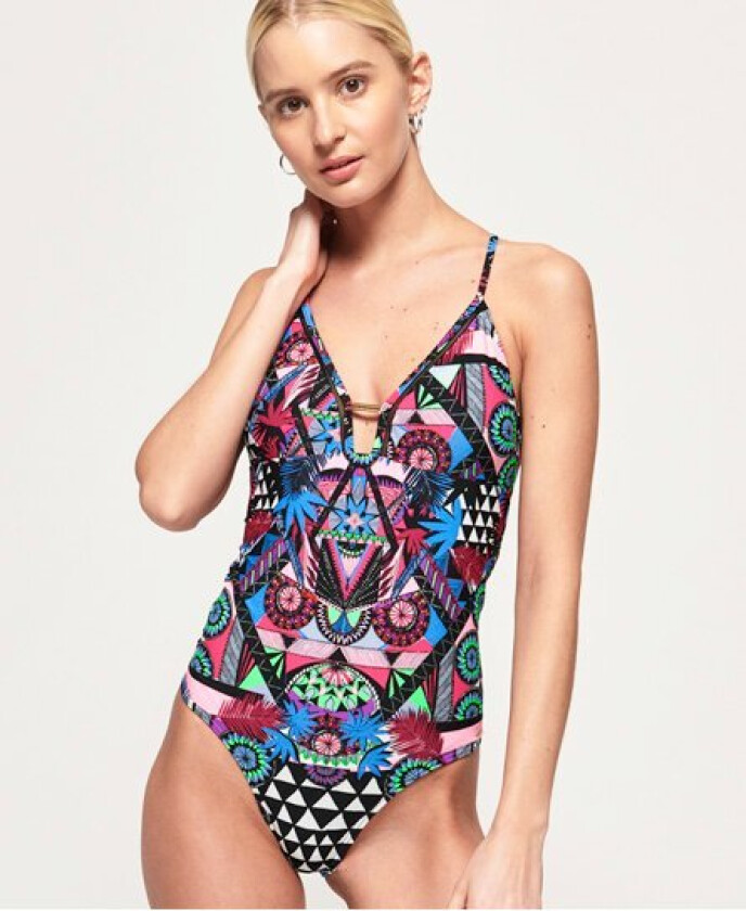 Ava Cross Back Vee-badedrakt