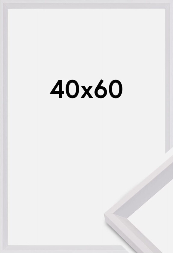 Ramme Globe Akrylglass Hvit 40x60 Cm