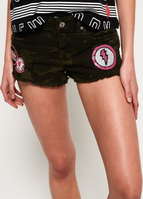 Denim hot-shorts