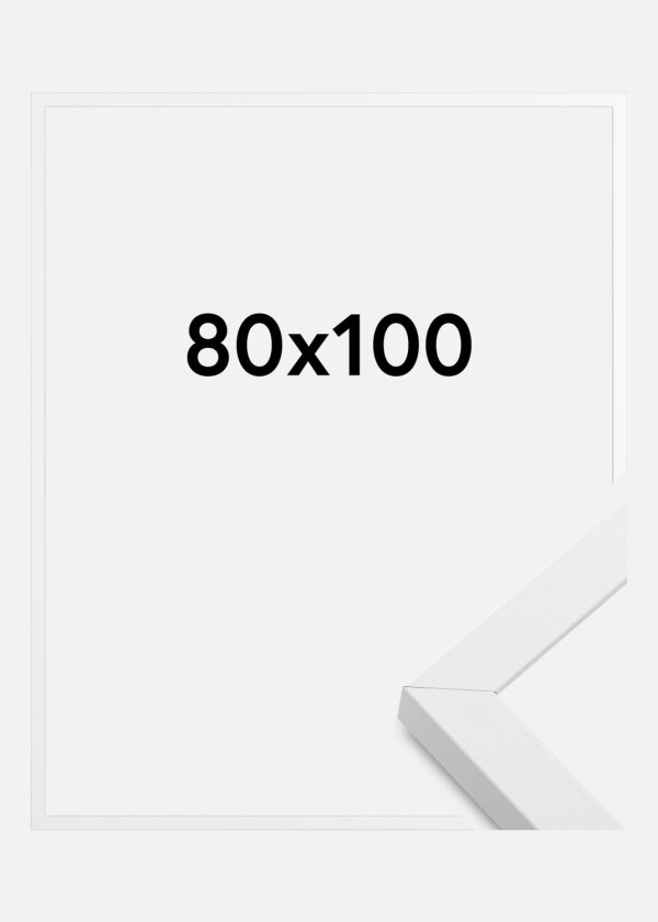 Ramme Amanda Box Akrylglass Hvit 80x100 Cm