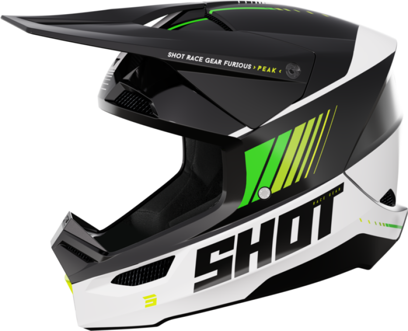 Shot Race Gear Crosshjelm Shot Furious Peak Grønn