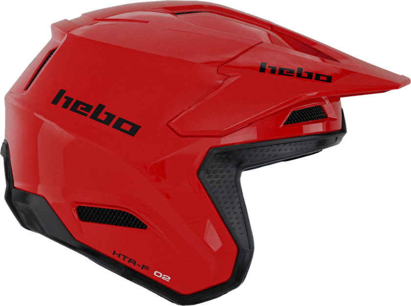 Hebo Trialhjelm Zone Pro Monocolor Rød