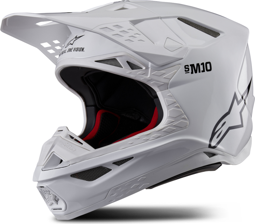 Crosshjelm Supertech S-M10 Solid Hvit