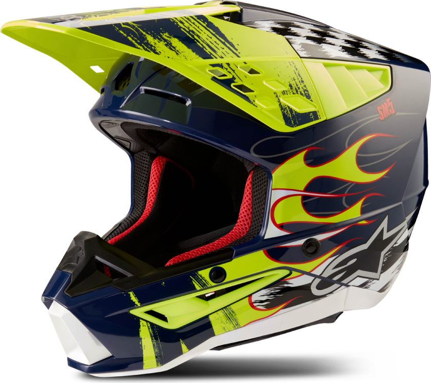 Crosshjelm SM5 Rash Night Marine-Gul Fluo
