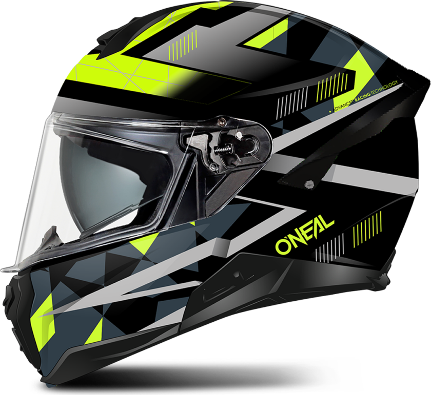 Helhjelm Challenger Exo V.23 Svart-Grå-Neongul