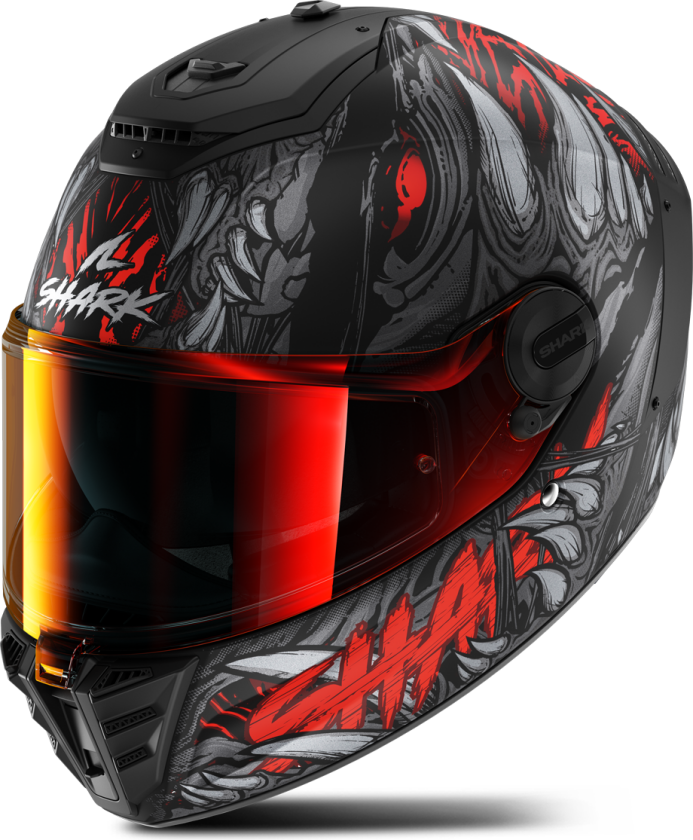Spartan RS Shaytan Mat Full Face Helmet Black-Anthracite-Red