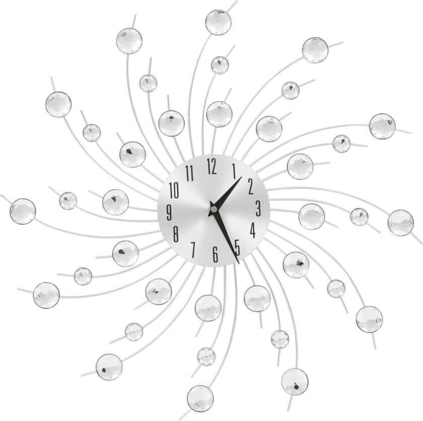 Veggklokke med kvartsurverk 50 cm moderne design