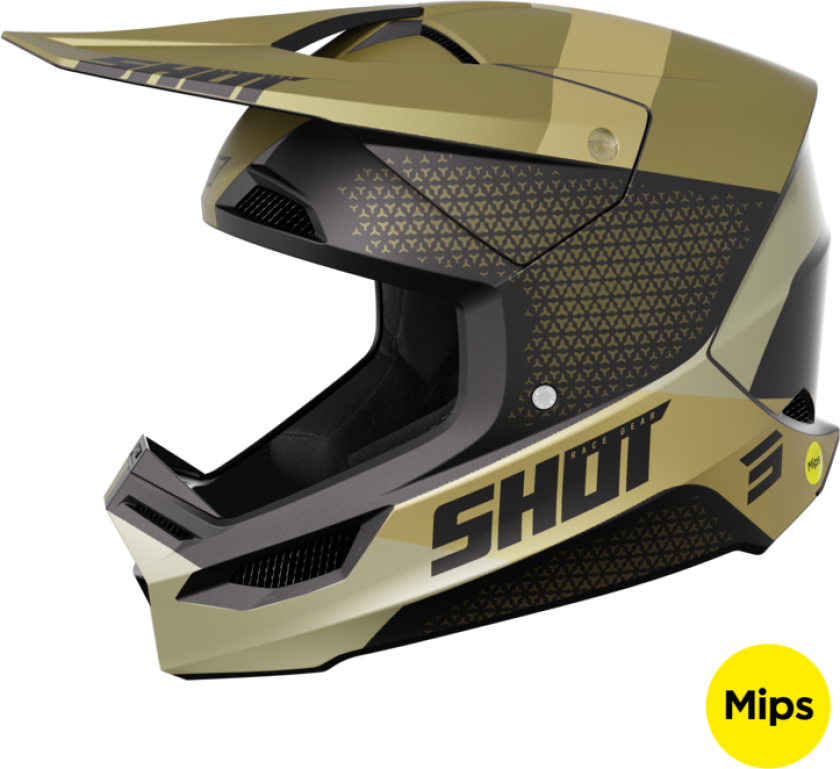 Shot Race Gear Crosshjelm Shot Race Ridge Sand