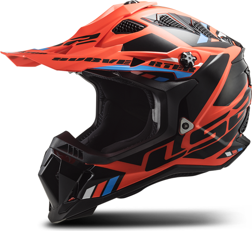 Crosshjelm MX700 SUBVERTER Stomp Fluo Oransje-Svart