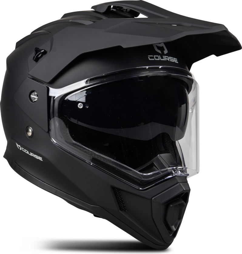 Adventurehjelm Drift Mattsvart