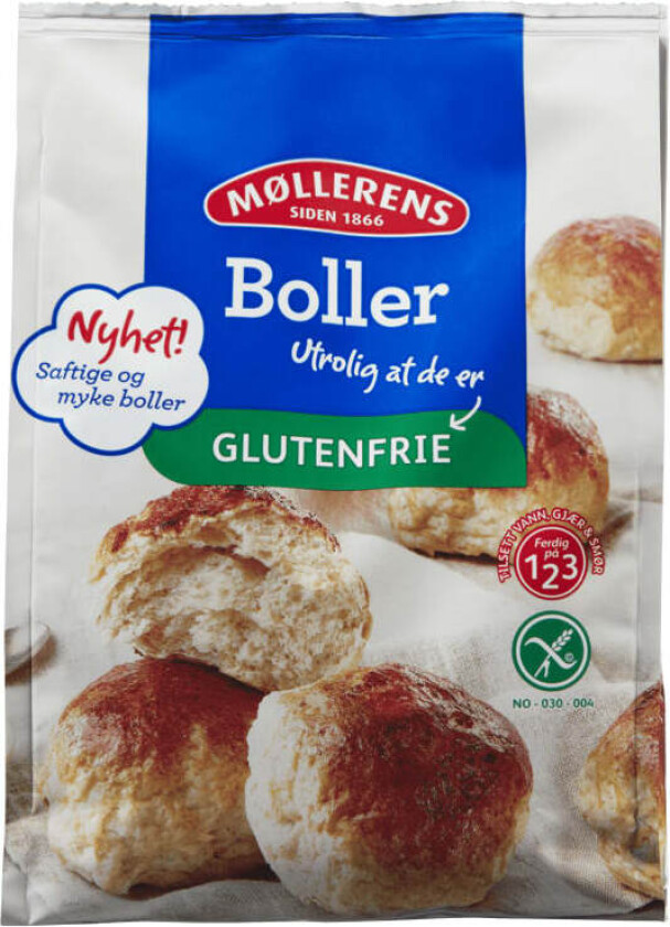 Boller Bakemix Gl.Fri 525g