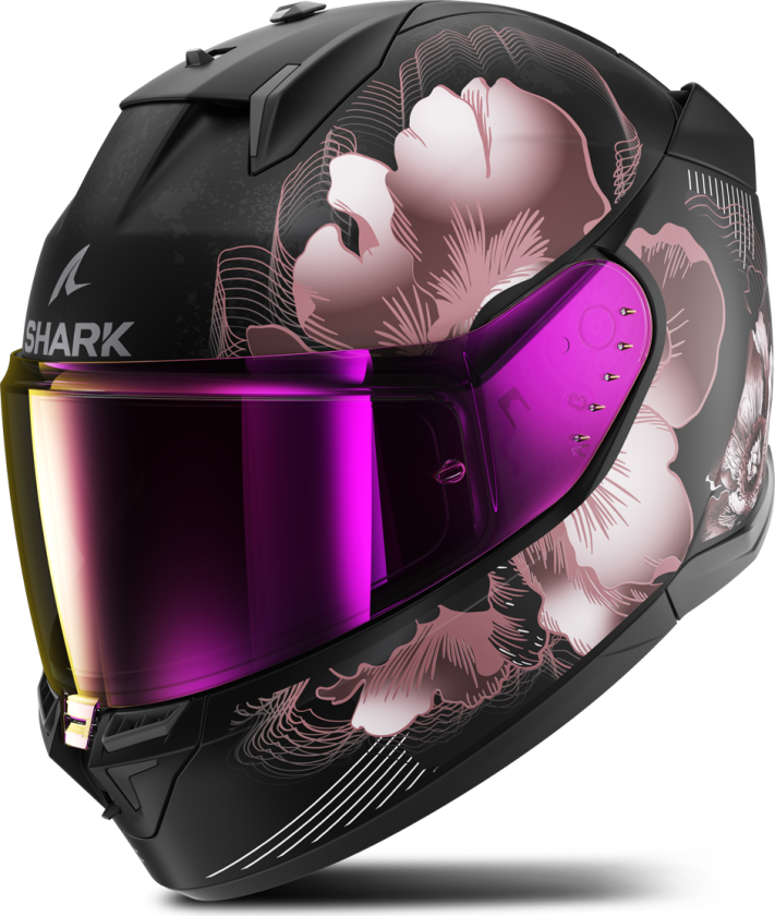 D-Skwal 3 Mayfer Mat Full Face Helmet Black-Violet