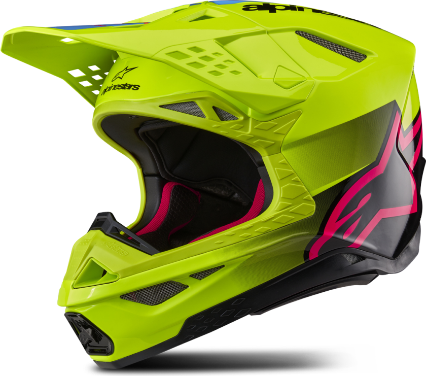 Crosshjelm Supertech S-M10 Unite Gul Fluo-Svart