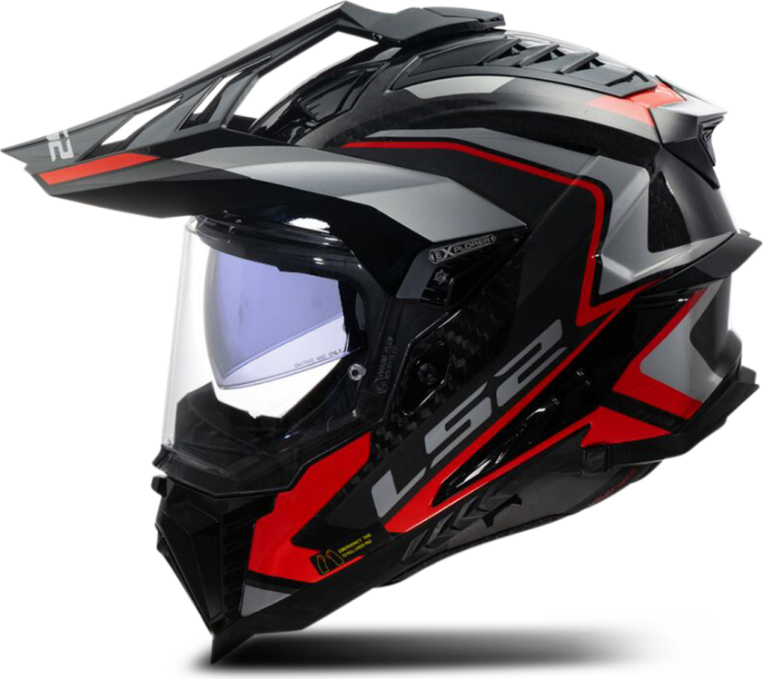 Adventurehjelm MX701 Explorer C Rød