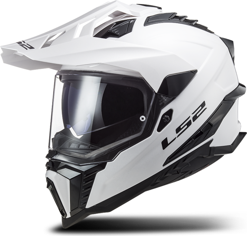 Adventurehjelm MX701 EXPLORER Solid-Hvit
