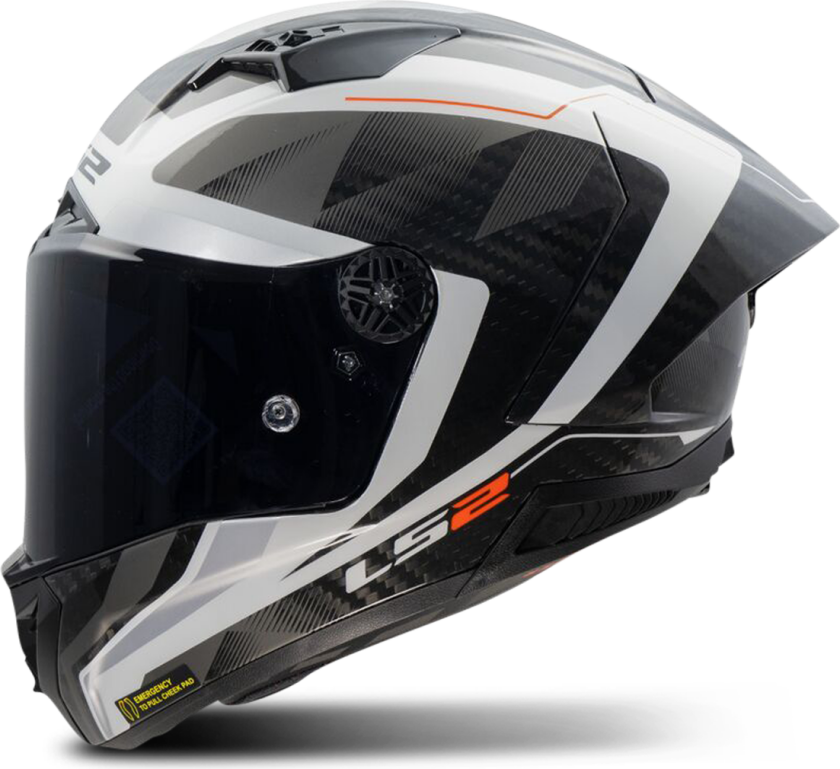 Helhjelm FF805 Thunder Hvit-Grå