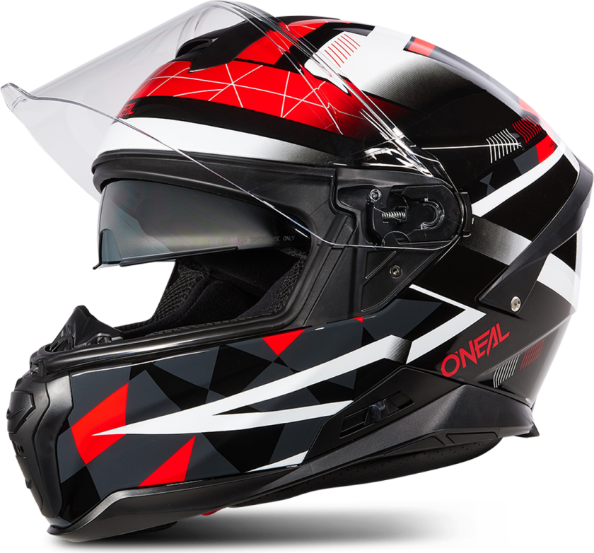 Helhjelm Challenger Exo V.23 Svart-Grå-Rød