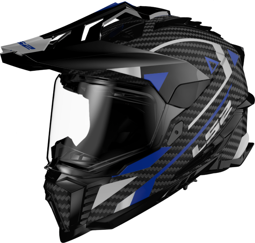 Adventurehjelm MX701 Explorer Karbon Blå