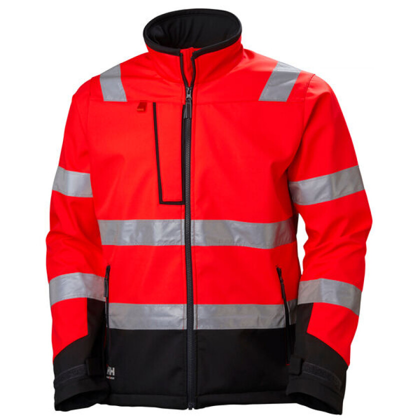 Jakke Rød/kgrå 2xl Alna Softshell