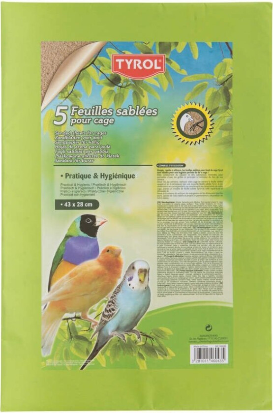 Bilde av Sandpapir 43x25 cm 5 stk