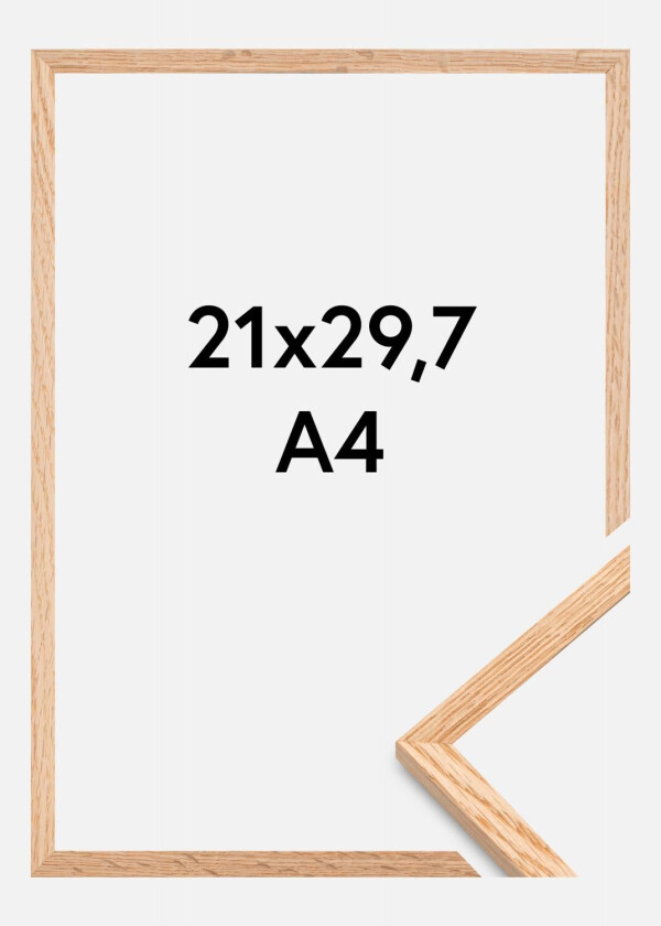 Ramme Tynn Eik Akrylglass 21x29,7 Cm (A4)