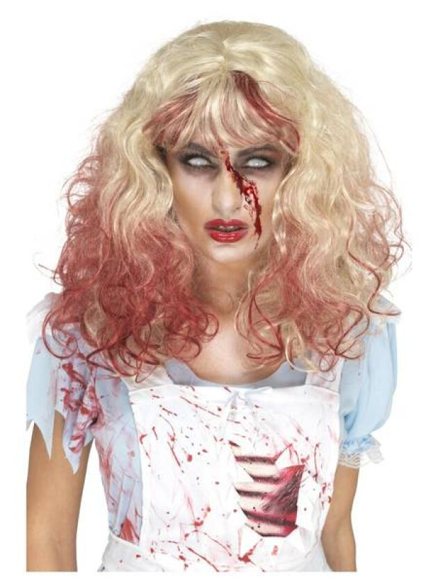 Zombie blodig Alice parykk