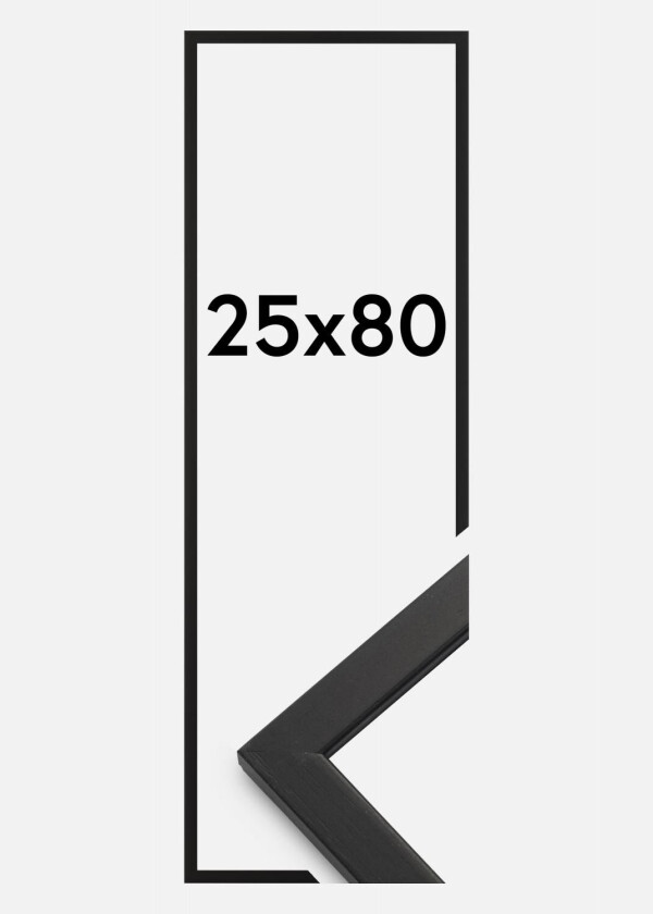Ramme Edsbyn Akrylglass Svart 25x80 Cm