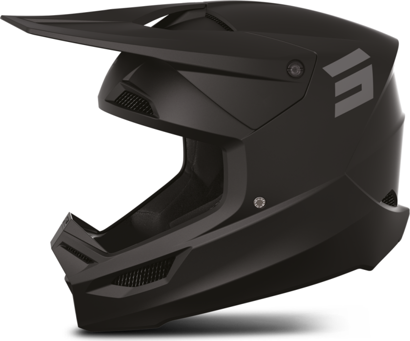 Shot Race Gear Crosshjelm Shot Furious Solid Svart