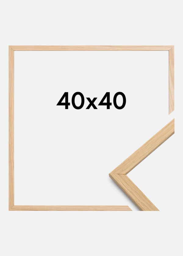 Ramme Edsbyn Akrylglass Eik 40x40 Cm