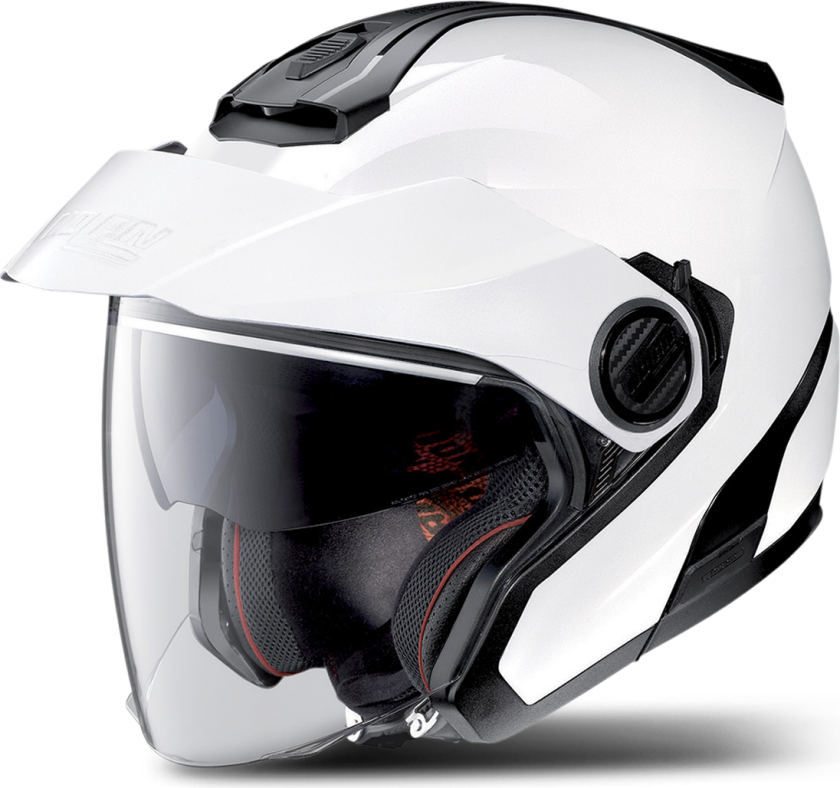 Halvhjelm N40-5 Classic N-COM Metall Hvit