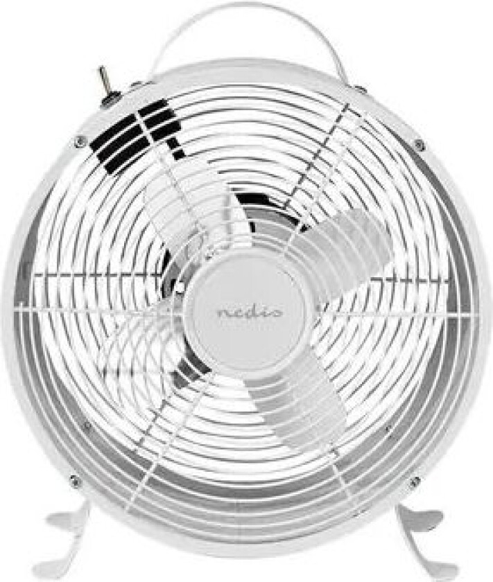 Bordvifte Retro 25cm 20w 2-hastigheter Hvit