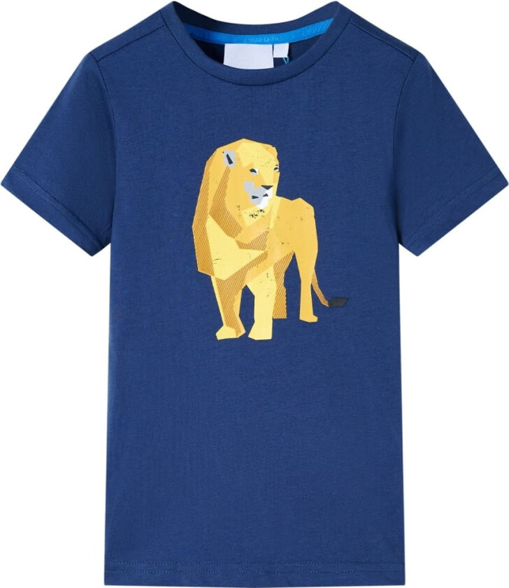 T-skjorte for barn marineblå 116