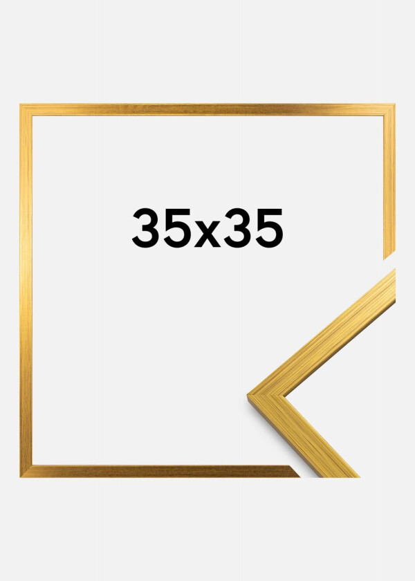 Ramme Edsbyn Akrylglass Gull 35x35 Cm