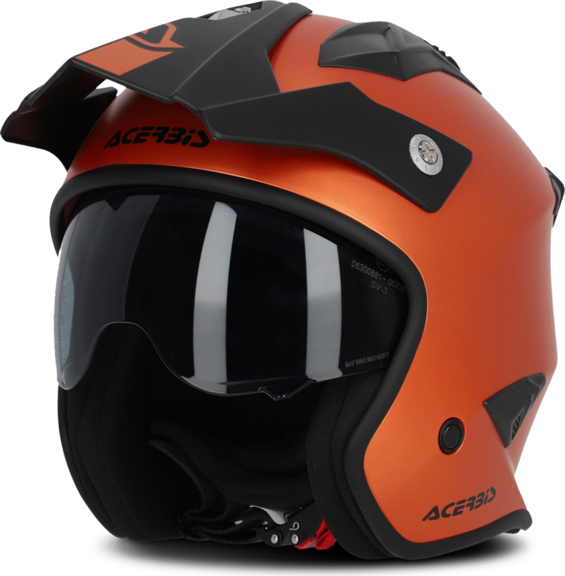 Halvhjelm Jet Aria Metallic Oransje