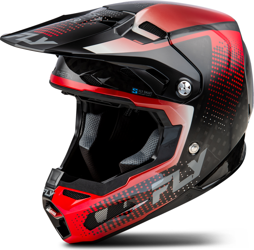 Crosshjelm Formula S Svart Carbon-Rød