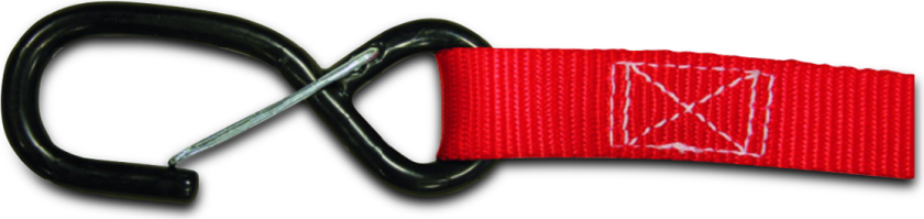 Lastestropper 25 mm Rød