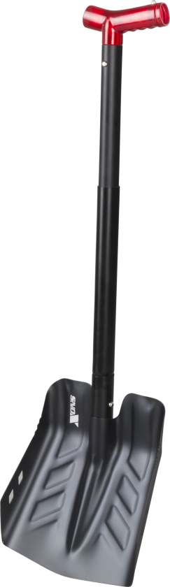 Spade Med Sag Aluminium Svart Rød