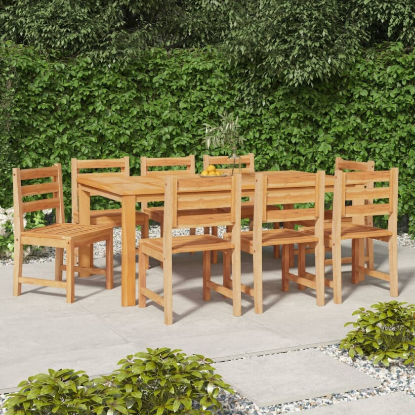 Hagestoler 8 stk heltre teak