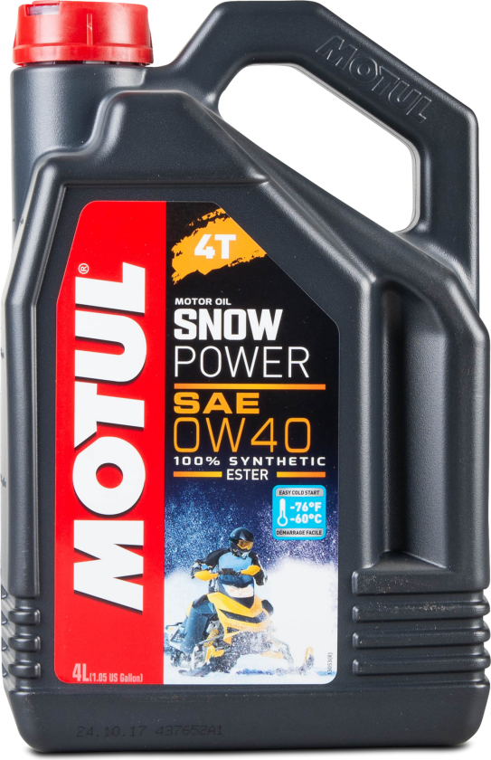 Olje Helsyntetisk 4T Snowpower 0W40 4L