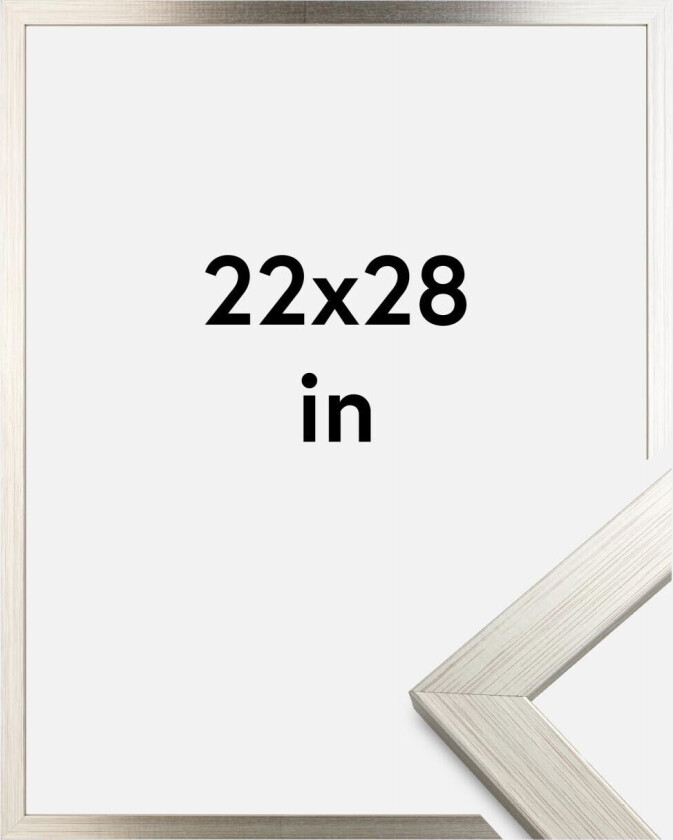 Ramme Silver Wood 22x28 Inches (55,88x71,12 Cm)