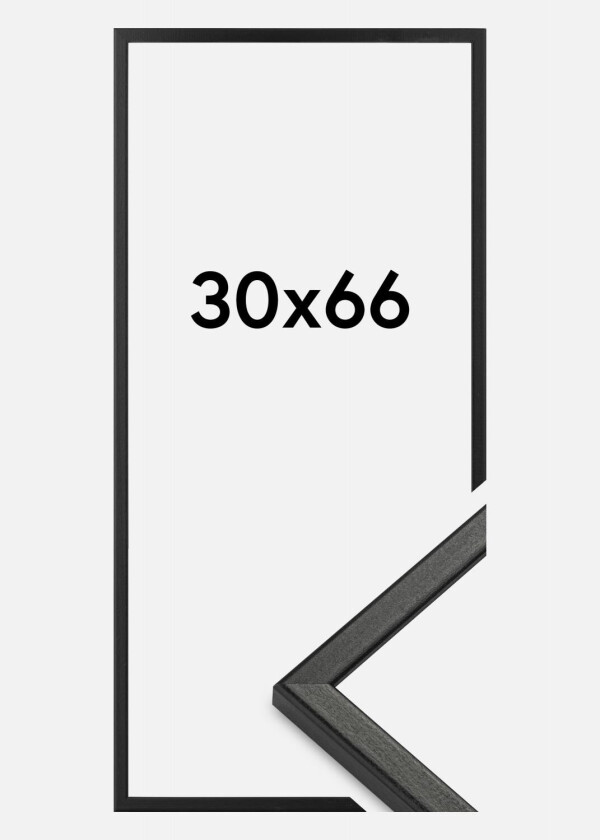 Ramme Kaspar Akrylglass Svart 30x66 Cm