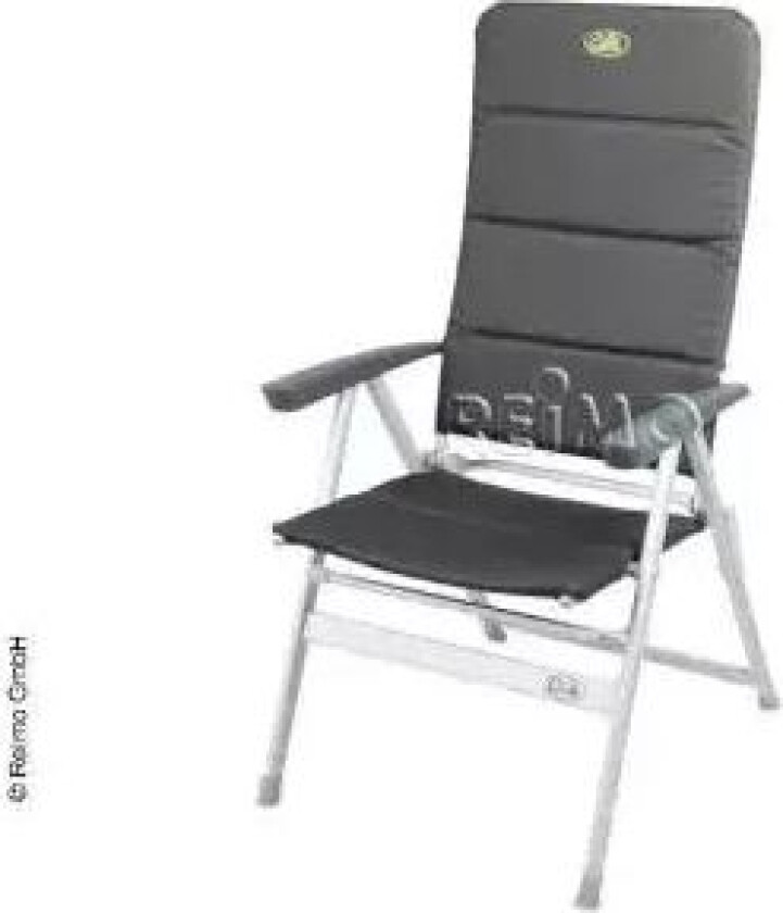 Campingstol Grenoble Svart/sølv Belastning Opptil 120 Kg