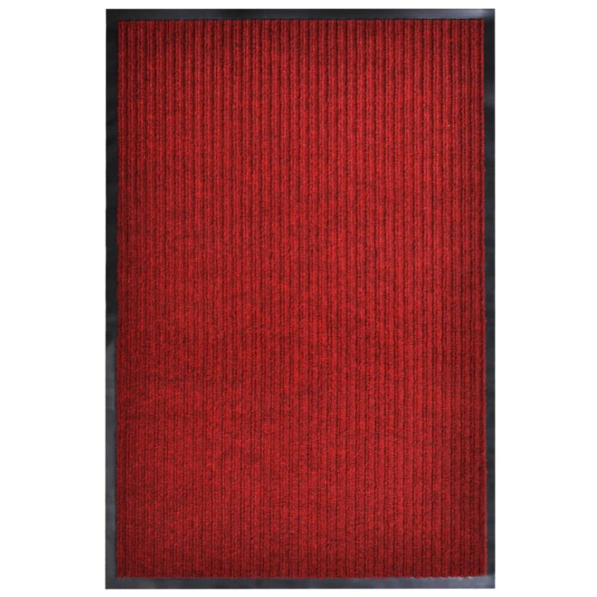 Dørmatte rød 117x220 cm PVC