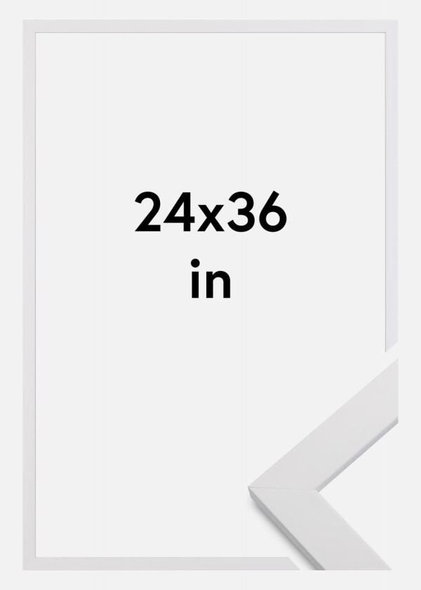 Ramme White Wood 24x36 Inches (60,94x91,44 Cm)