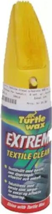 TURTLE WAX Turtle Tekstil Clean M/børste 400 Ml Kraftfull Skumrens Som Fjerner Flekker O
