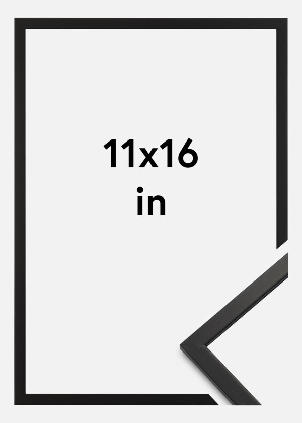 Ramme Edsbyn Akrylglass Svart 11x16 Inches (27,94x40,64 Cm)