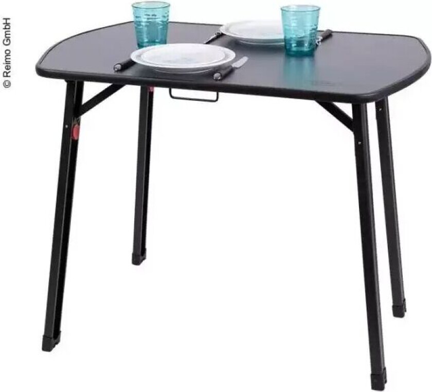 Campingbord Mørk Grå 90x60x74 Cm